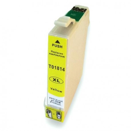 Cartucho  De Tinta Compatible EPSON T1814 amarillo C13T18144010