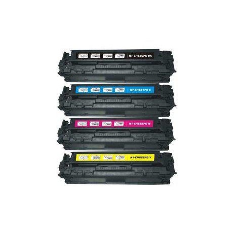 Pack de 4 Toner Compatible HP 128A 4 colores CE320A, CE321A, CE322A y CE323A