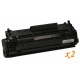 Pack de 2 Toner Compatible HP 12A negro Q2612A